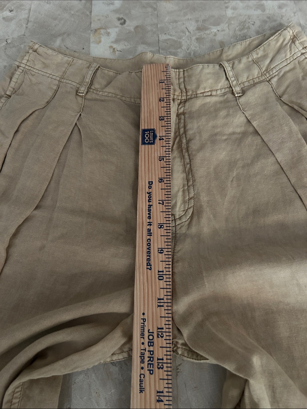 Free People High Rise, Wide Leg Trouser Pants Linen Blend Size 8 - Picture 10 of 11